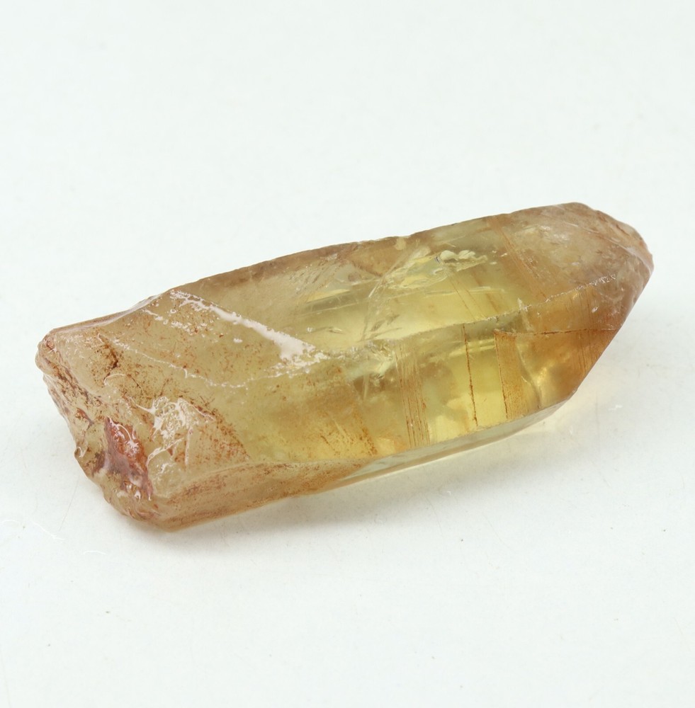 96.10 Ct Certified Earth-Mined Natural Yellow Citrine Faceted Rough Specimen Gemstone