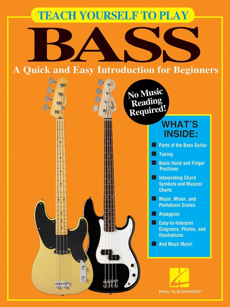 Teach Yourself to Play Bass Guitar – Beginner’s Guide with Easy Tablatur...