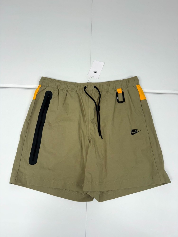 Nike Tech Standard Fit Sptcas Shorts Mens XL Neutral Olive Woven Drawstring