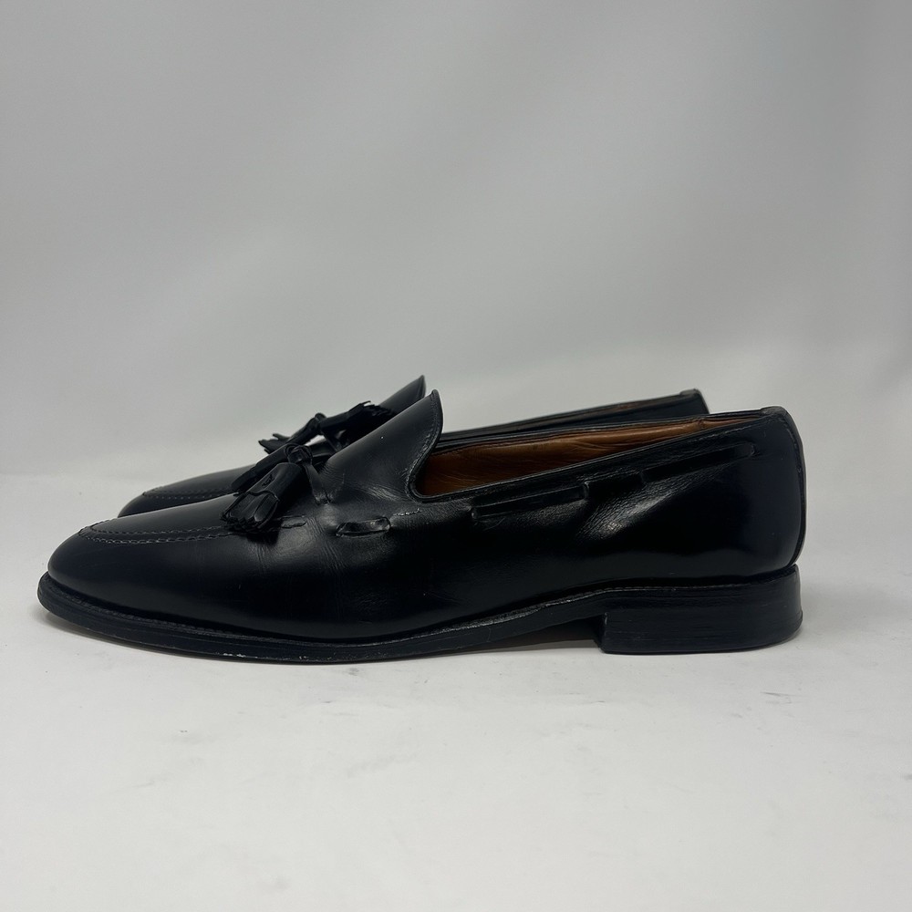 Allen Edmonds Grayson Mens Tassel Loafers Black Leather Size 10.5 D