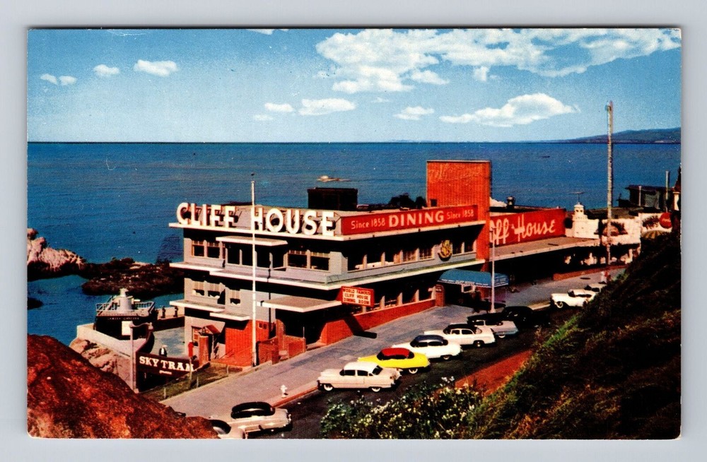 San Francisco CA-California, Seal Rocks, Cliff House, Vintage Postcard