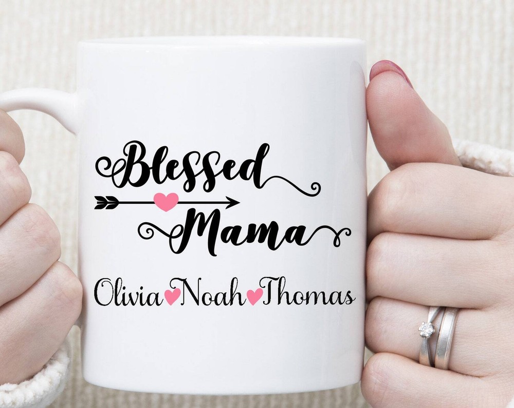 Personalized Mothers Day Mug Mothers Day Gift Mom Gift Blessed Mama Mug Mother