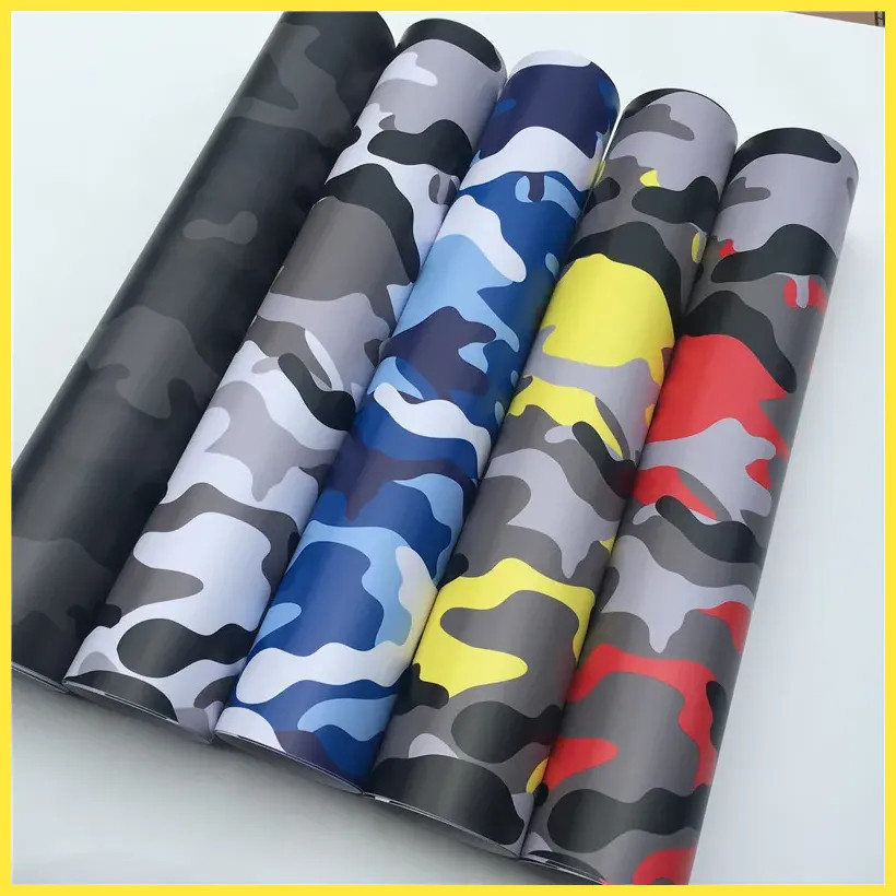 Camouflage Camo Shadow BLACK Vinyl Auto Car Wrap Film Sticker Decal Roll