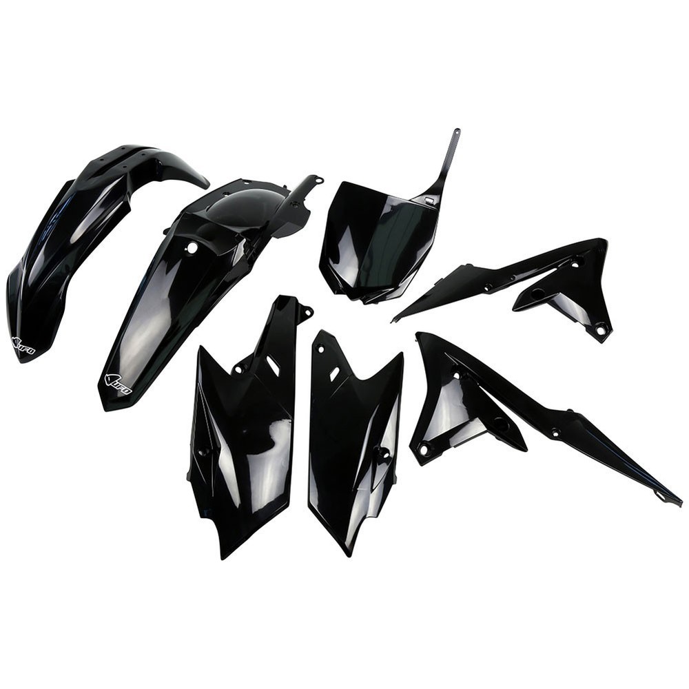 UFO Plastic Kit Set Complete Black Yamaha YZ250F 2014-2018 YZ450F 2014-2017