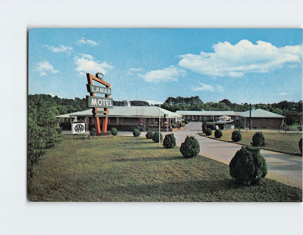 Postcard Lamar Motel Marietta Georgia USA
