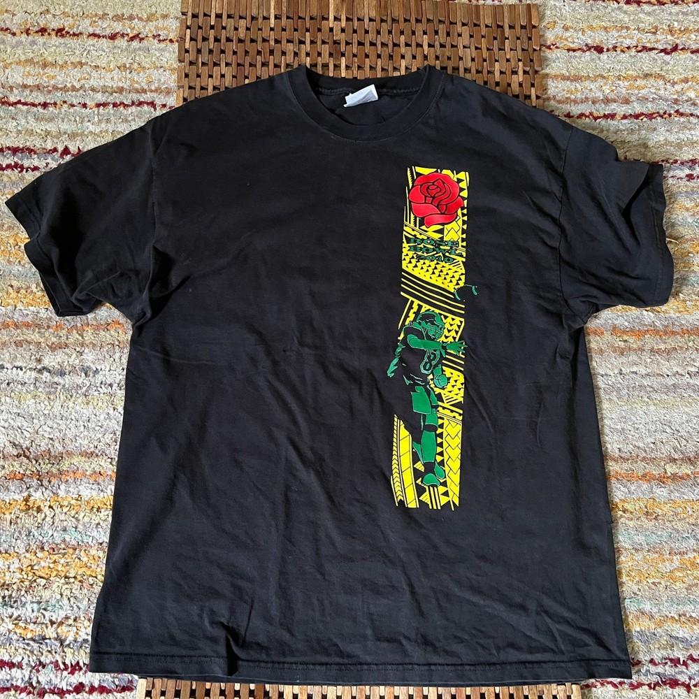 Vintage Oregon Ducks Rose Bowl 2010 Promo Tee T Shirt Hawaiian Graphic XL VTG