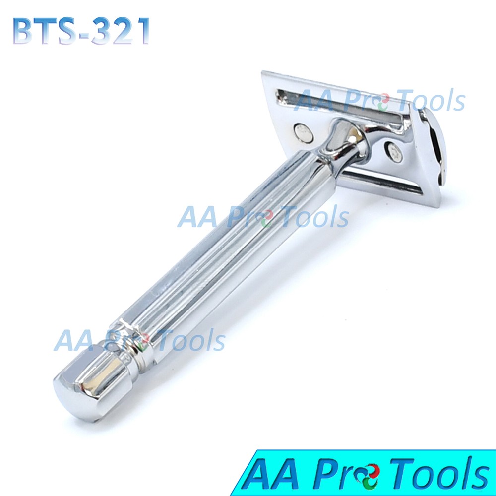Double Edge Safety Razor with 5 Blades for Smooth Shaving BTS-321