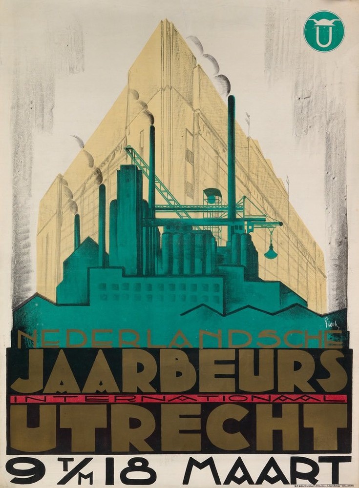 Jaarbeurs Utrecht 1935 Vintage Giclee Matte Poster Print 18x24
