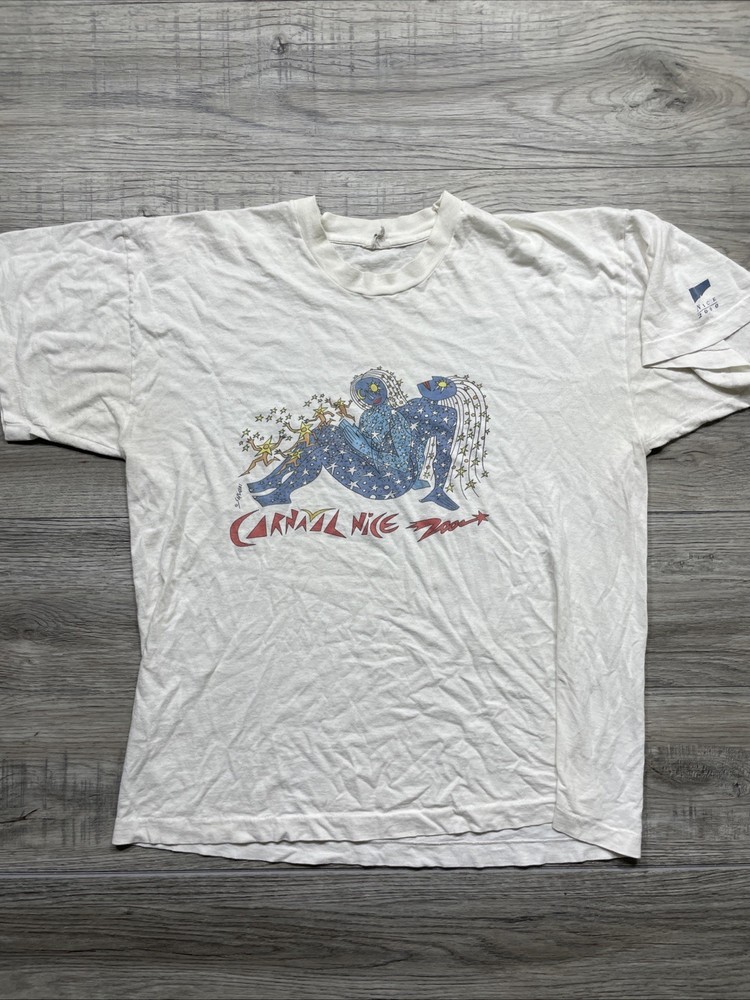 1990 Art Tee Shirt Vintage Carnival Nice 2000 Graphic Astrology Obscure Woman Xl