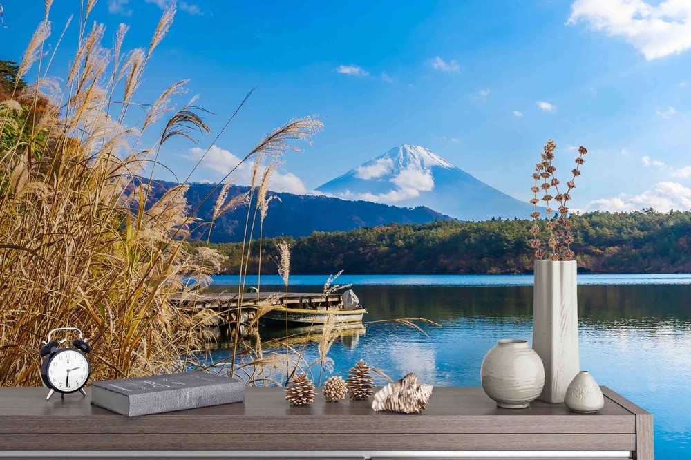 3D Forests Lakes Reeds Landscape Wall Murals Wallpaper Murals Wall Sticker