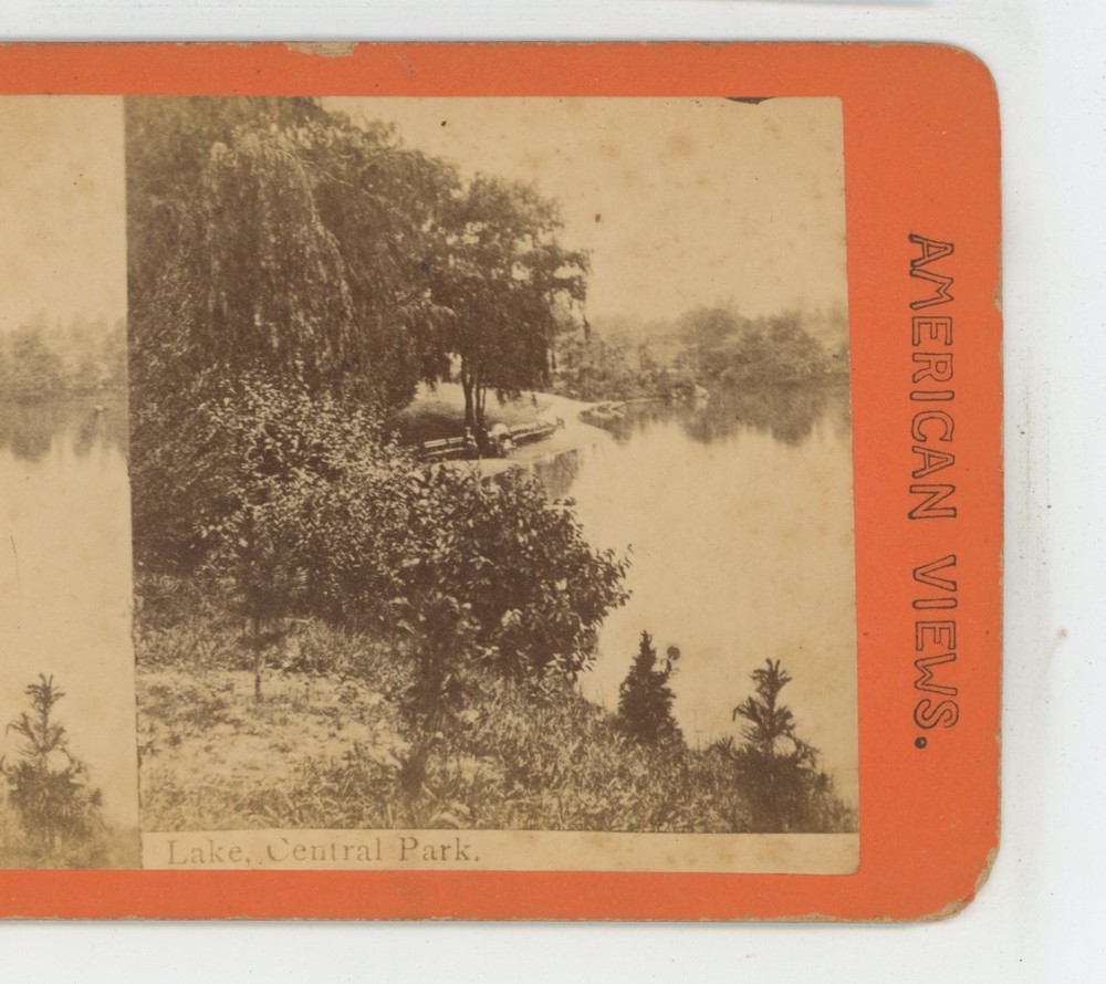 Lake Central Park NY New York Stereoview