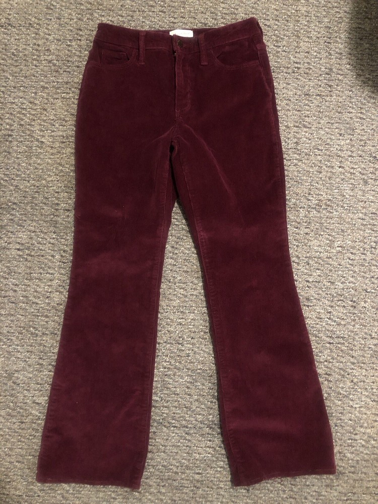 Universal Thread Women's Corduroy Pants Burgundy 6/28R