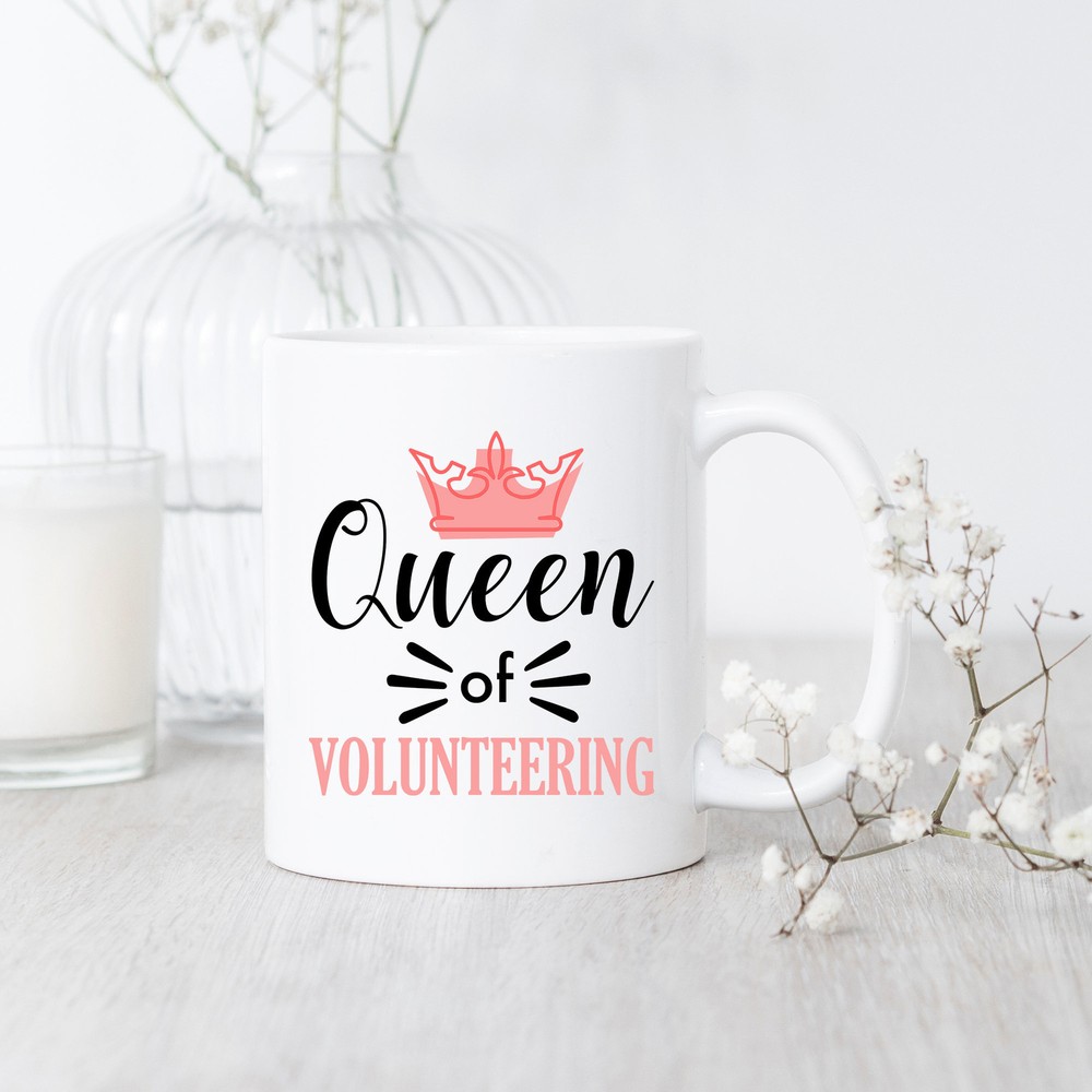 Volunteer Gift Coffee Mug For The Queen Of Volunteering