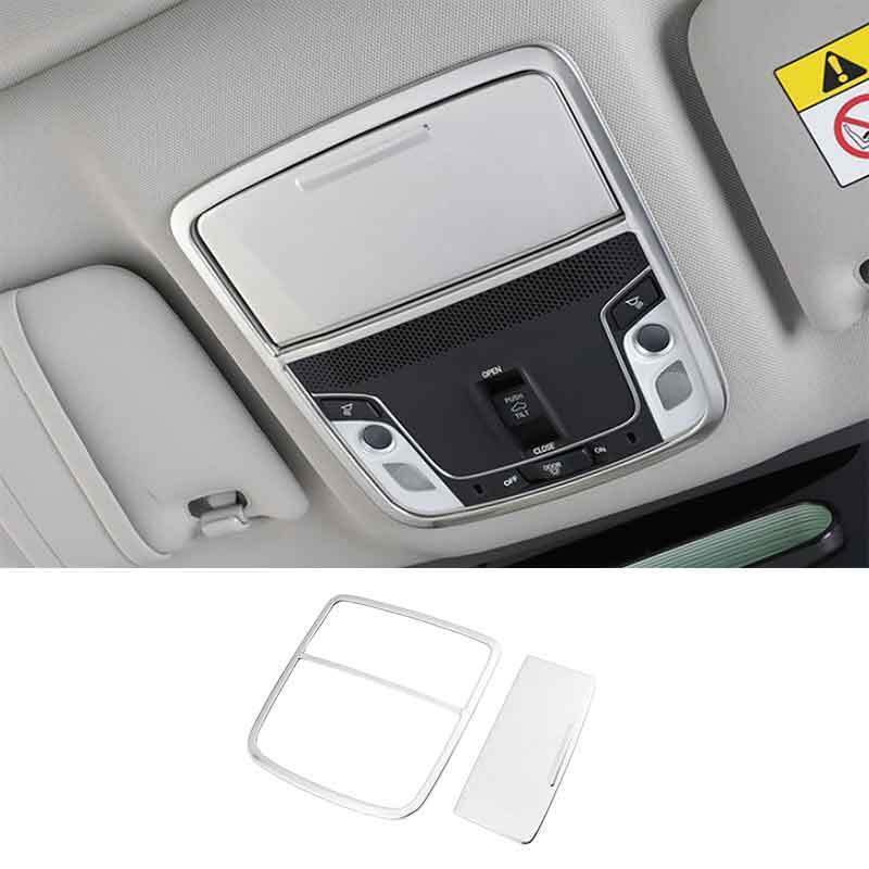 2018-2022 Honda Accord Silver Stainless Front Reading Light Cover Trim Set of 2