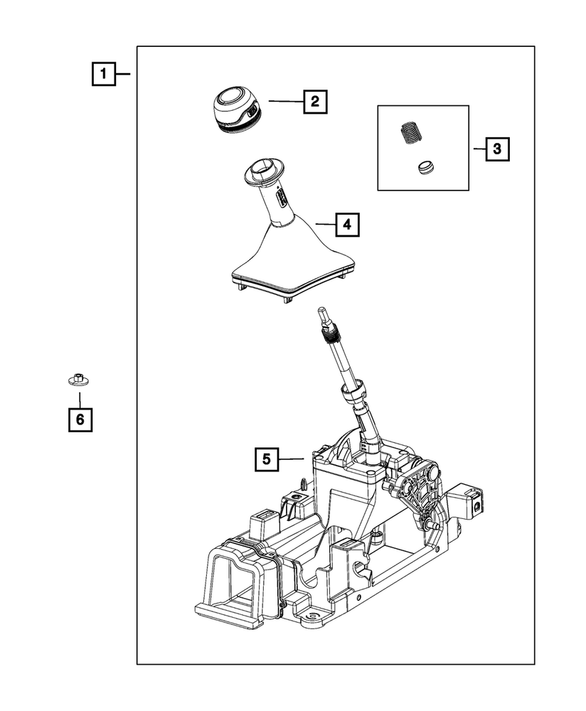 Genuine Mopar Transmission Shifter 6GA801R3AI