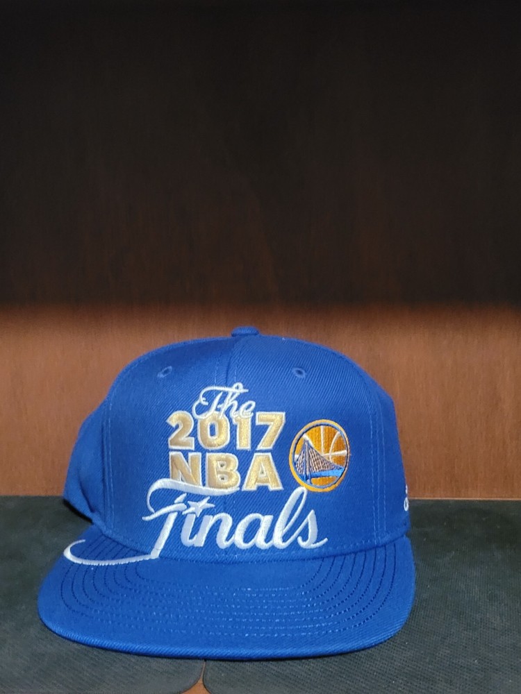 Golden State Warriors The Finals (2017) Hat Adidas Blue Snapback