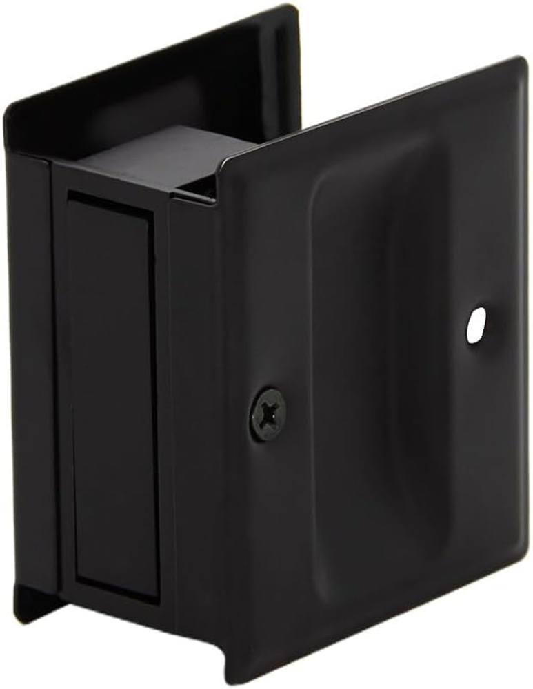 Pocket Door Handle Pull without Switch Plate,Solid Pocket Passage Door Pull, Eas