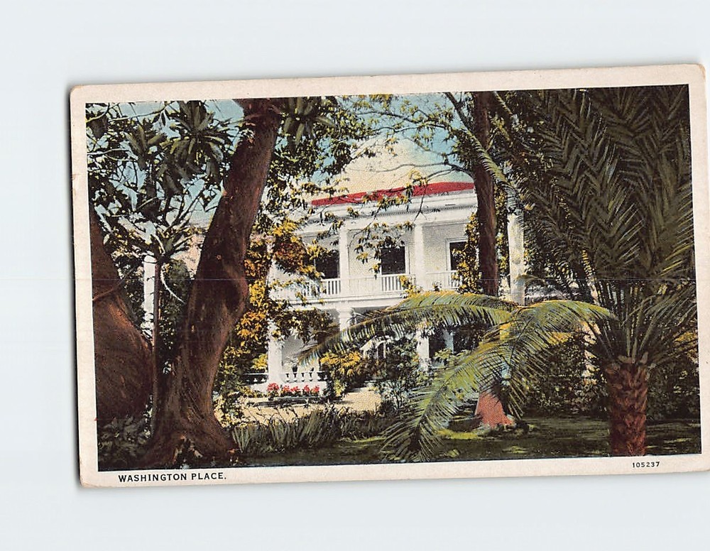 Postcard Washington Place Honolulu Hawaii USA