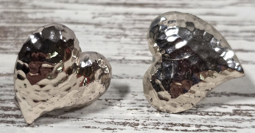 Vintage Hammered Silver Tone 