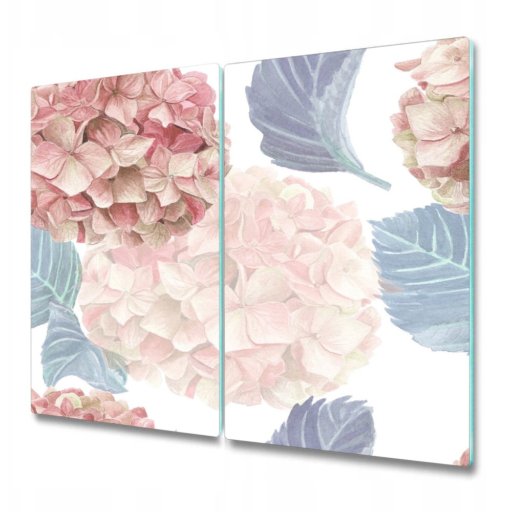 Glass Chopping Board Hydrangea beautiful romantic rose leaf roses floral 2x30x52
