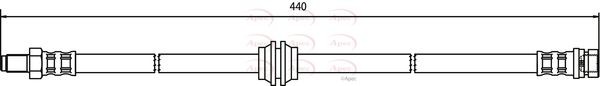 APEC HOS3417 Brake Hose Tube Line Pipe Rear Braking System Fits Ford Focus