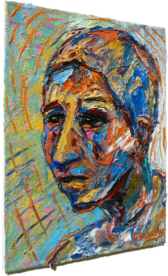 Contemporary Original Oil█Painting█Vintage Expressionist Art█Outsider Signed Pop
