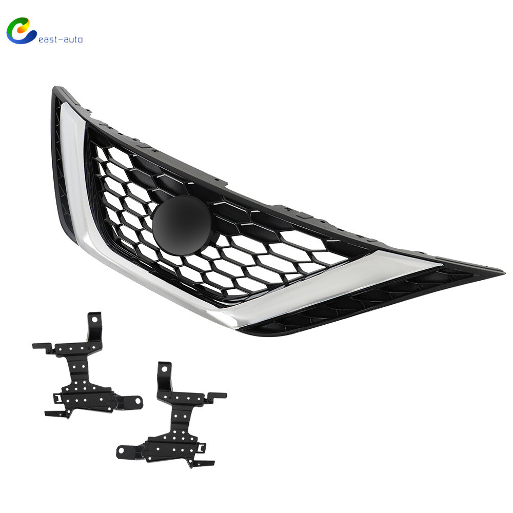 Front Bumper Upper Grill For 2016-2018 Nissan Sentra ABS+ Chrome Grilles Plastic