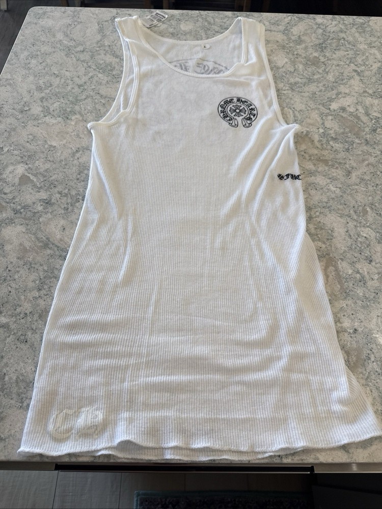 Chrome hearts Tank Top Og White Sz L