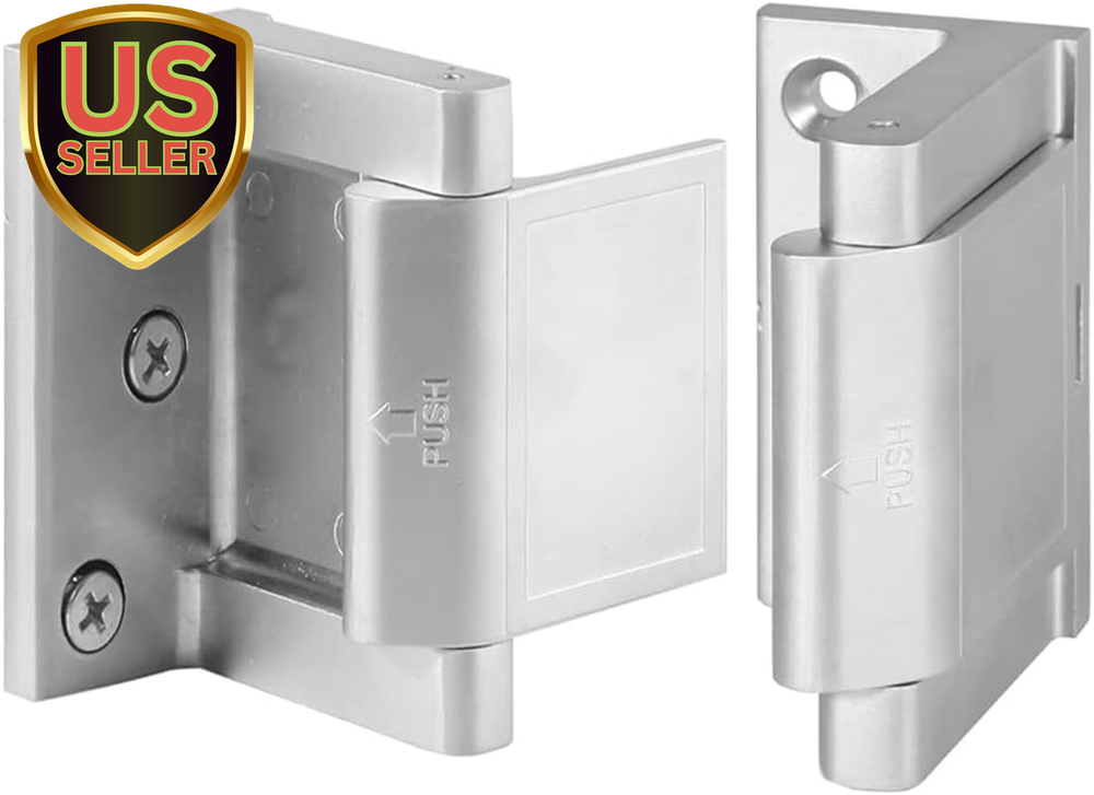 Child Proof 2-Pack Home Security Door Reinforcement Locks - Upgraded Design  