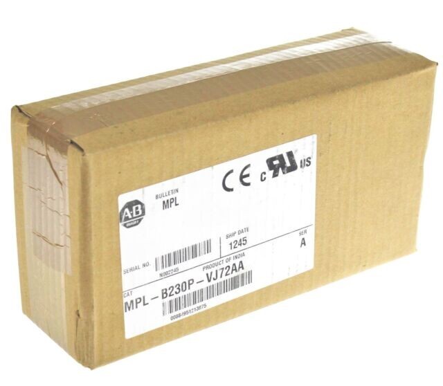 NEW In Box AB MPL-B230P-VJ72AA Servo Motor MPLB230PVJ72AA