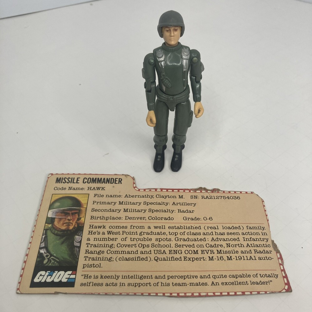 HAWK with File Card G.I. Joe Missile Commander MMS 1983