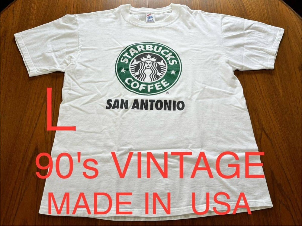 90'S Starbucks T-Shirt Vintage Made In Usa Corporate Coffee