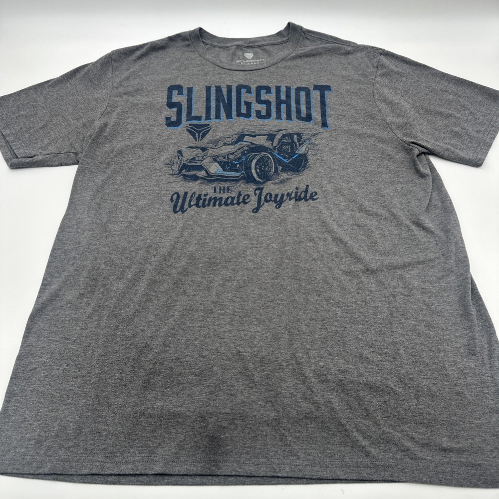 Slingshot T-shirt Men 2XL Gray Graphic Print Logo ..#35096