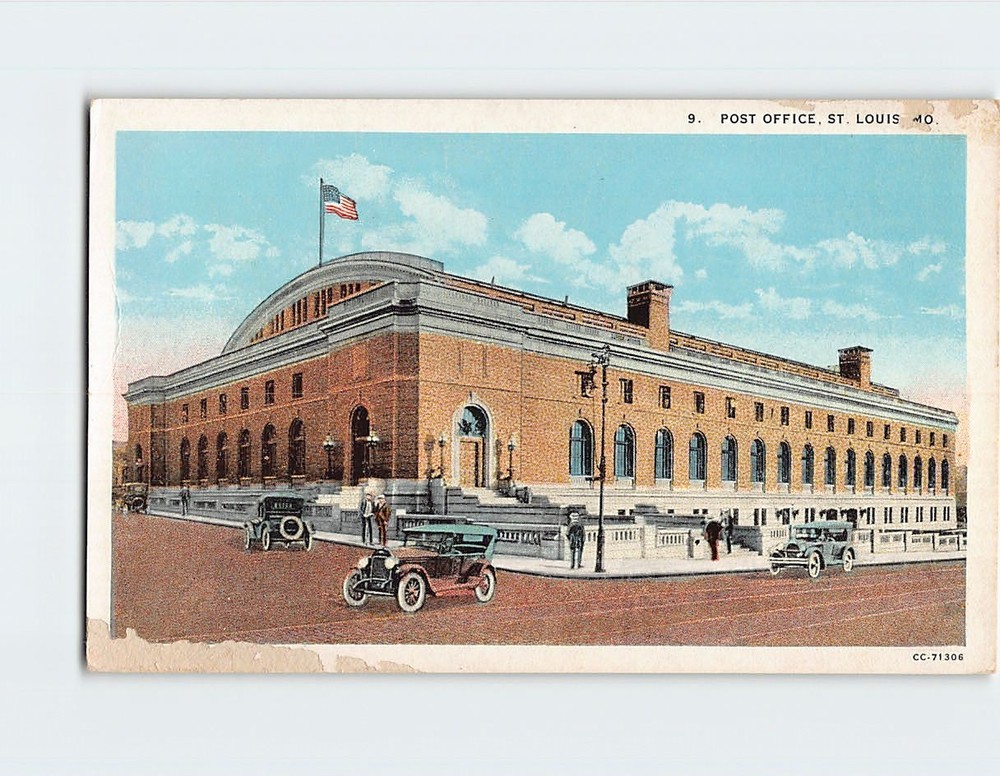 Postcard US Post Office St. Louis Missouri USA
