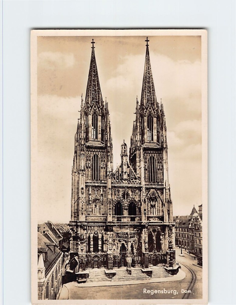 Postcard St. Peter Cathedral Regensburg Germany