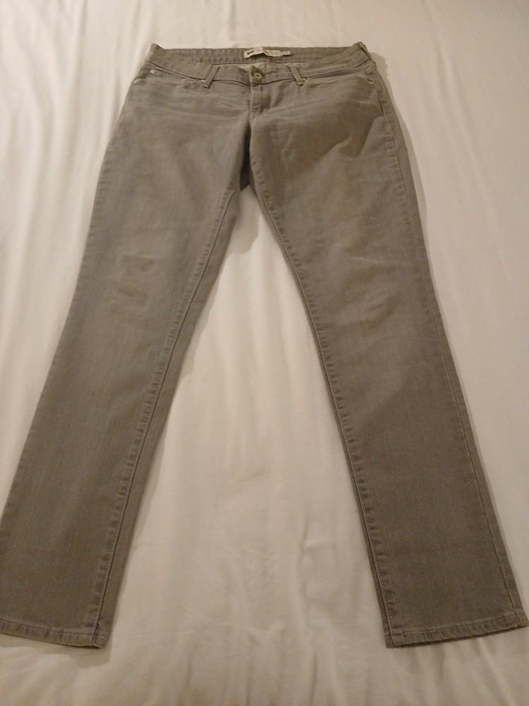 Levis Demi Curves Modern Rise Skinny Women's Gray Size 12 Jeans