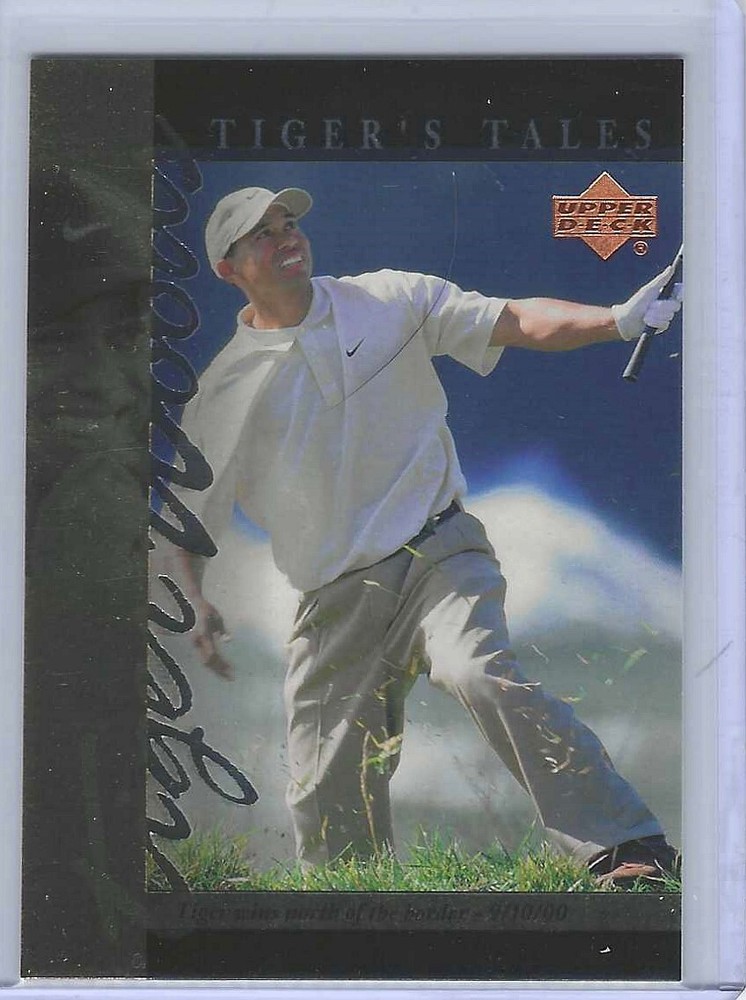 2001 Upper Deck Tiger Woods #TT29 Tigers Tales 82-Time PGA Tour Champ