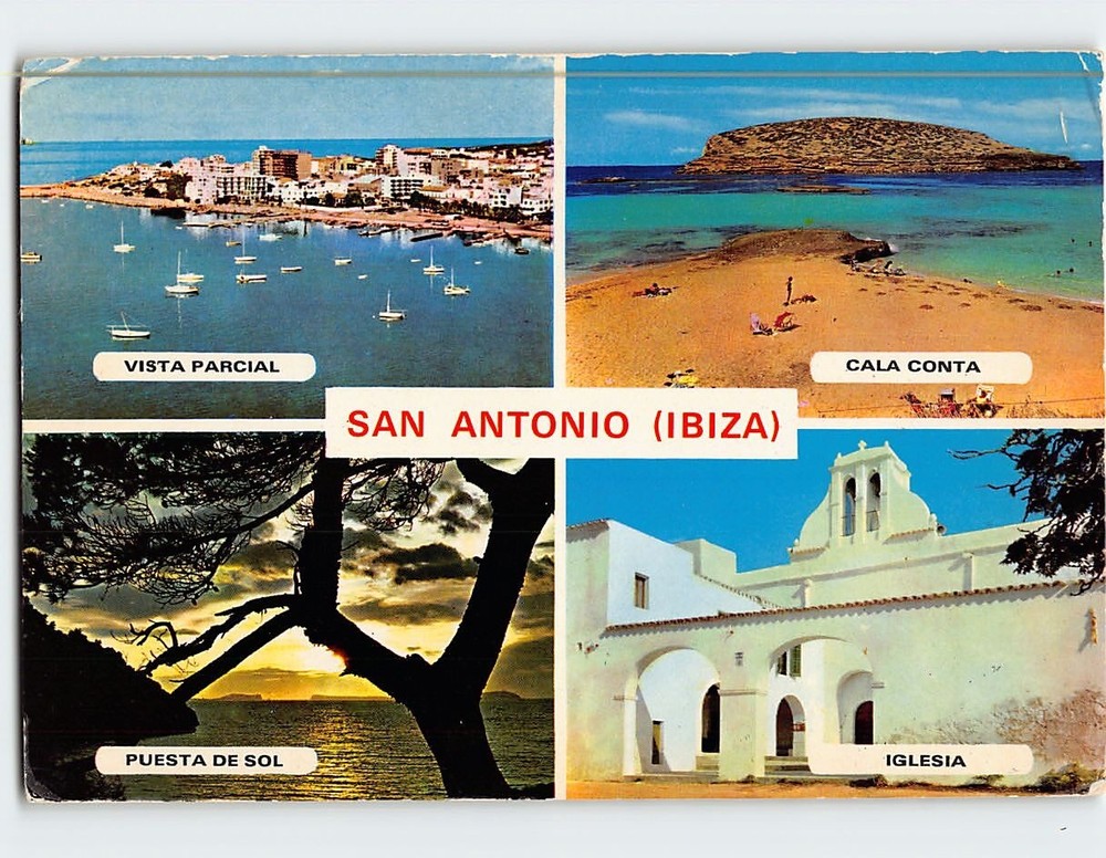 Postcard Views in San Antonio Ibiza Spain