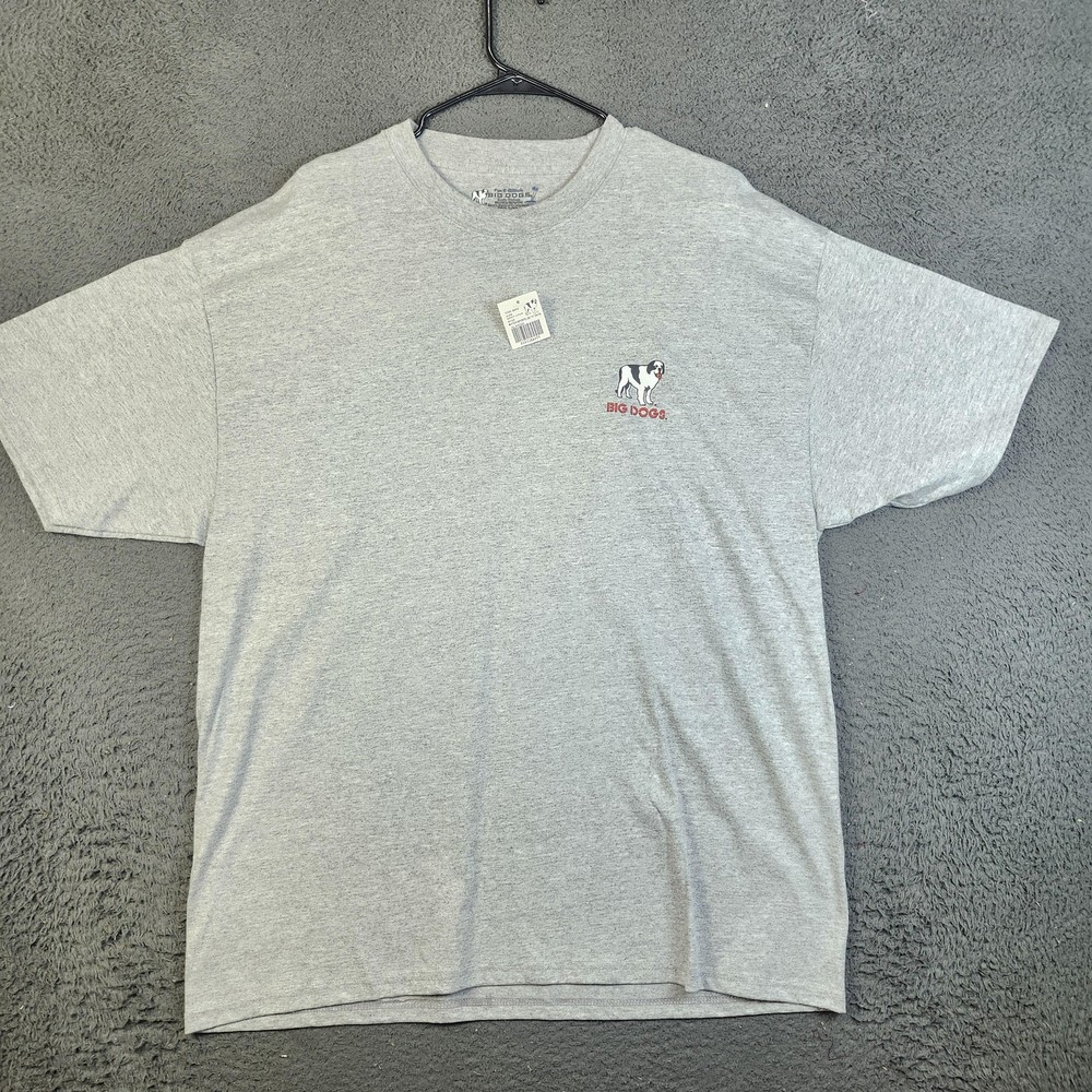 Big Dogs Shirt Mens XL Gray Sports Graphic I Only Watch Sports Tee Funny
