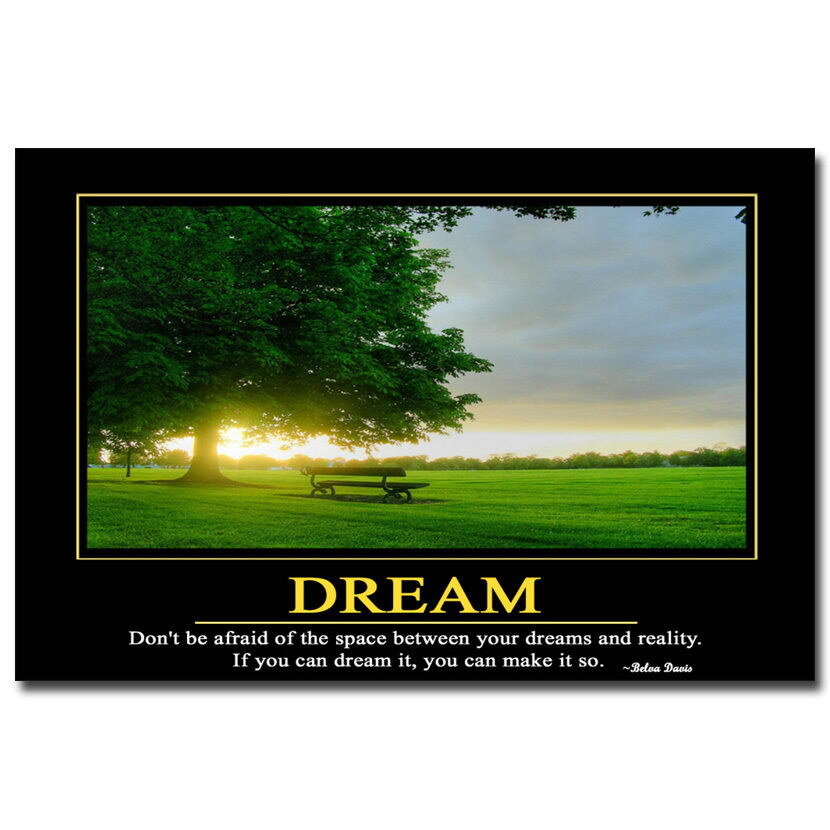 75029 DREAM - Motivational Quote MO Wall Print Poster US