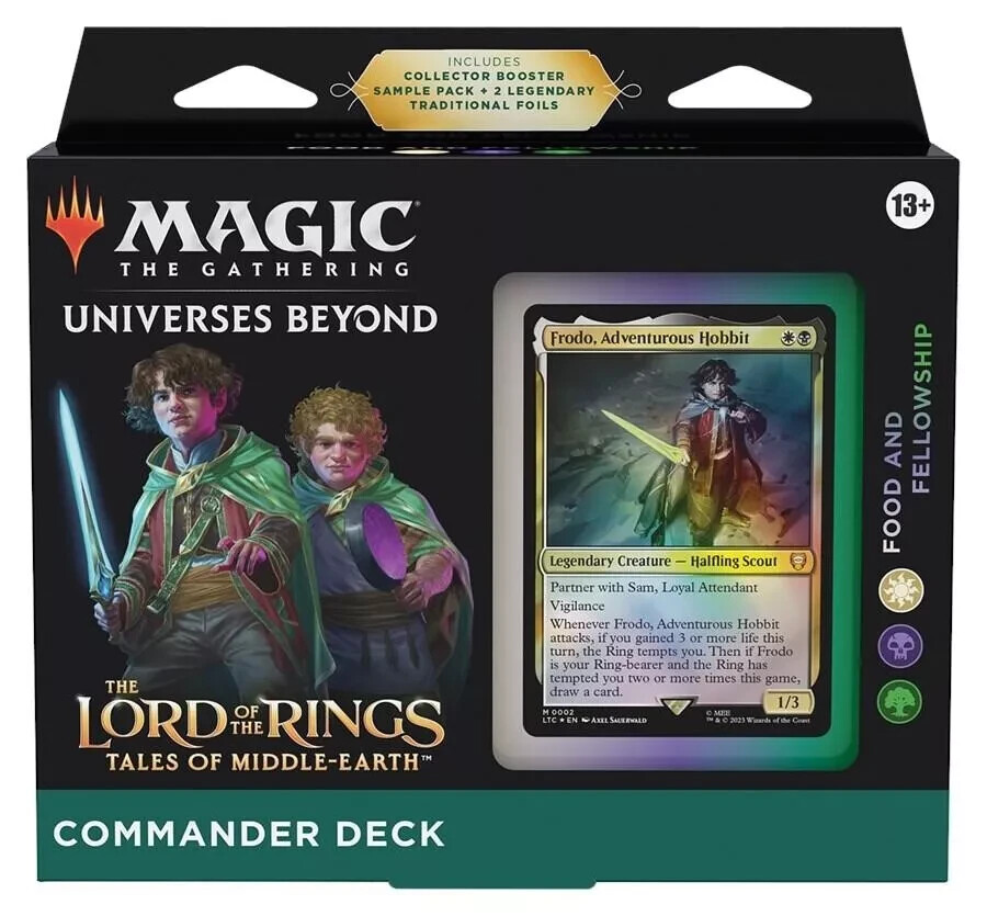 New Sealed MTG LOTR Food and Fellowship Commander Deck Tales of Middle-earth
