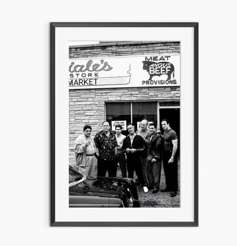 The Sopranos Black & White Photography Poster – Perfect Fan Gift