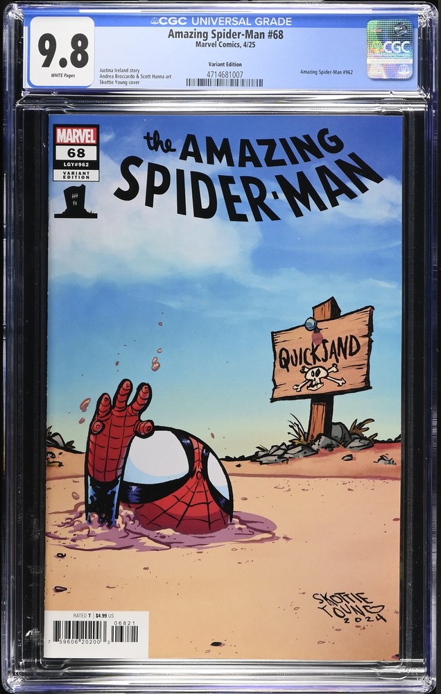 Amazing Spider-Man 68 CGC 9.8 Skottie Young Variant