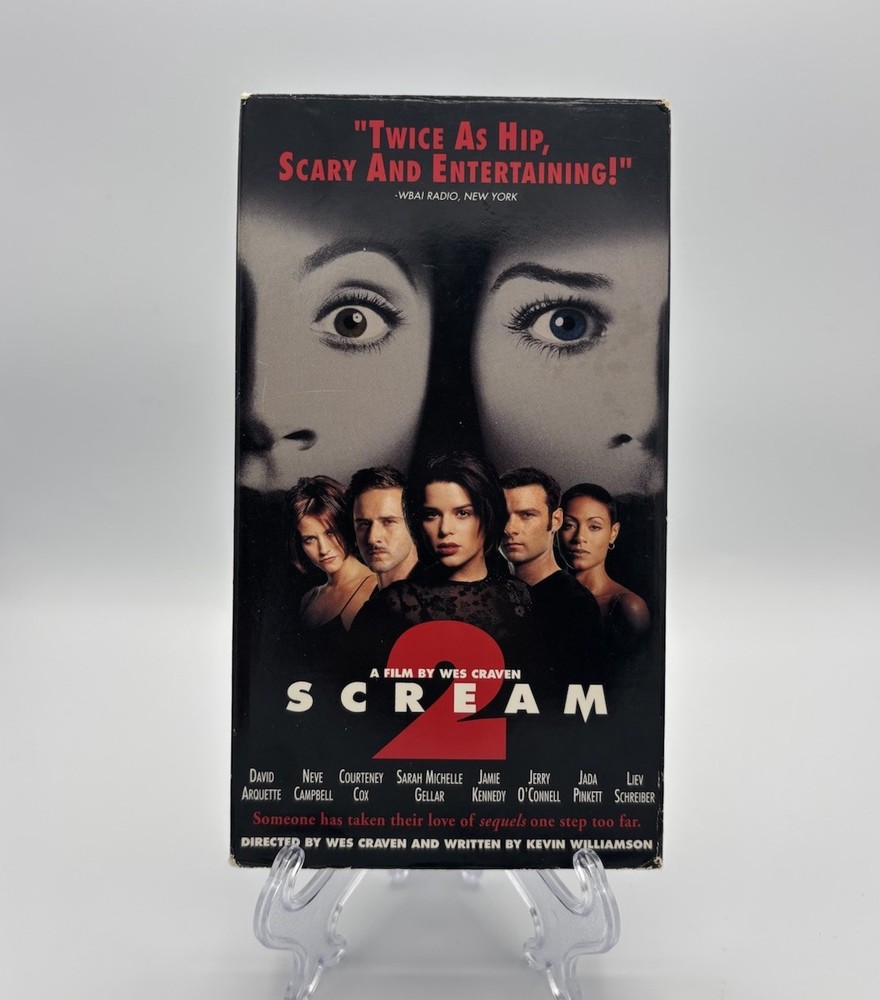 Scream 2 VHS Y2K Slasher Movie Neve Campbell Wes Craven Horror Cult Ghostface