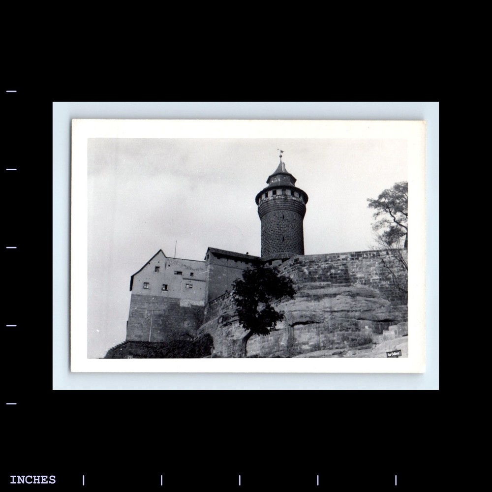 Old Vintage Photo CASTLE ON HILLTOP NURENBERG GERMANY