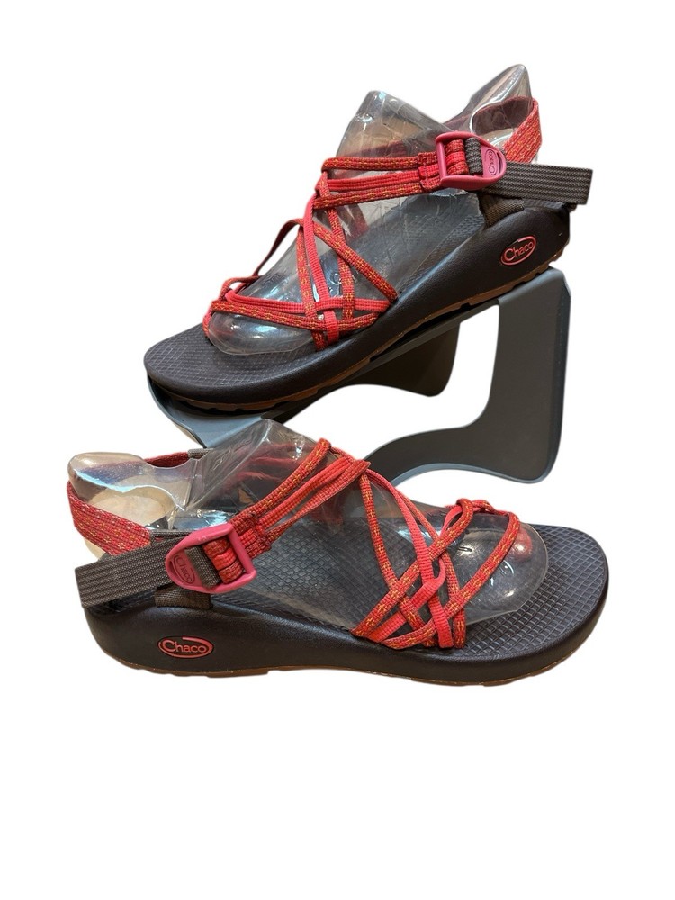Chaco ZX 3 Sandals Womens 10 Orange Strappy Sport Hiking Slingback Walking