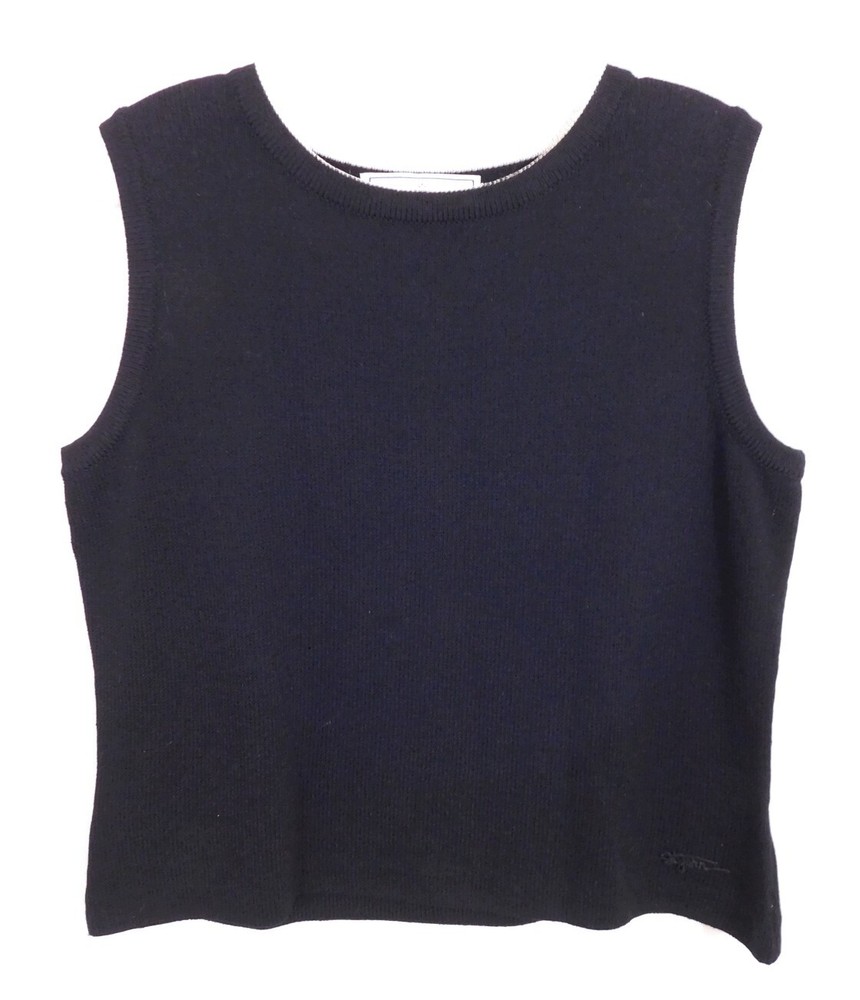 St John Sport USA Santana Knit Shell Tank Top sz M