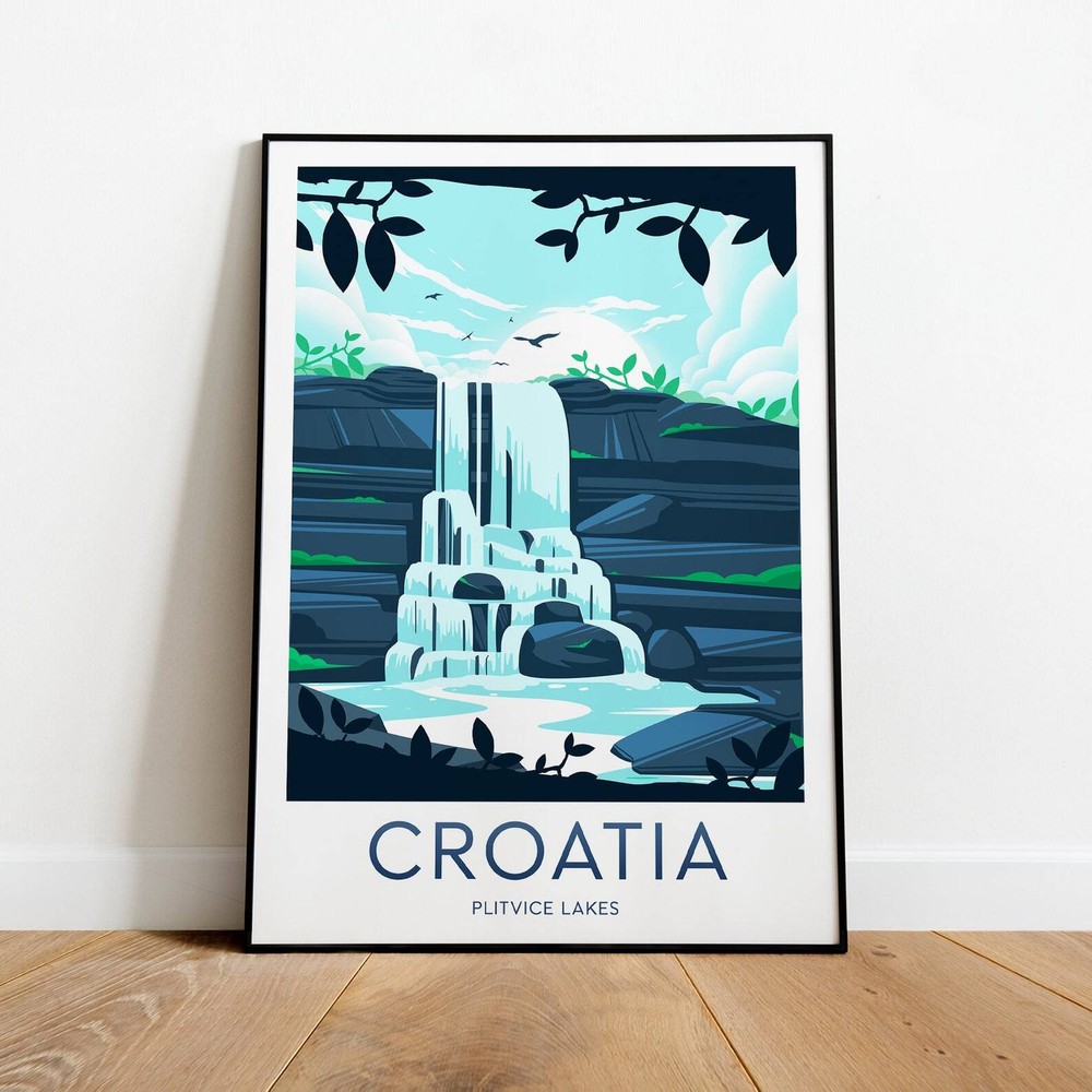 Croatia Travel Print Plitvice Lakes Croatia Poster Dubrovnik Print Split Print
