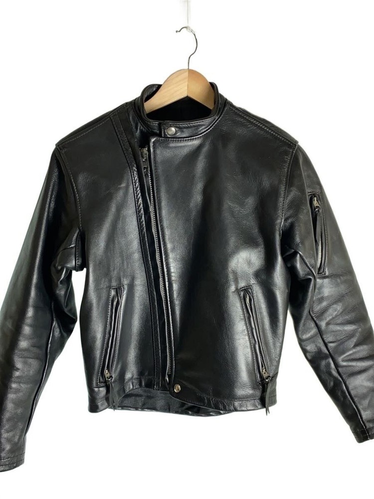 Langlitz Leathers Single Riders Jacket/-/Leather/Blk/Plain 3483