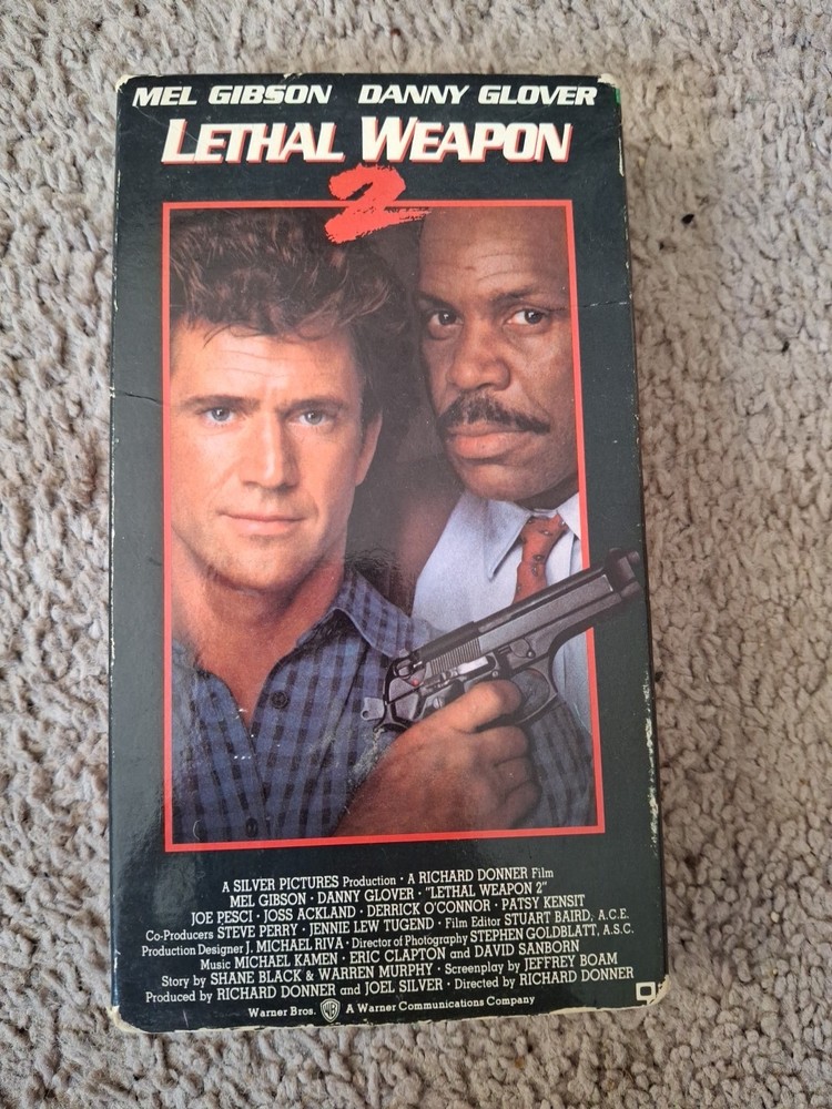 Lethal Weapon 2 (VHS) Donner Gibson Glover Collectible Oop VHS Tape
